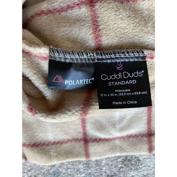 Cuddl Duds Fleece Window Pain Plaid Bed Pillowcase Set - Picture 2 of 6